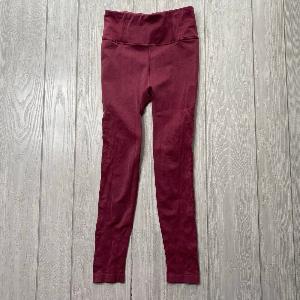 Calia by Carrie Underwood Raspberry Red High Waist Leggings Size Small